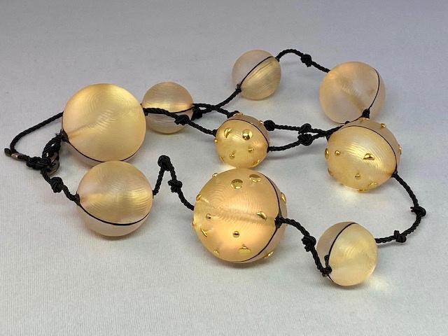 SJ101 Alexis Bittar gold ball necklace